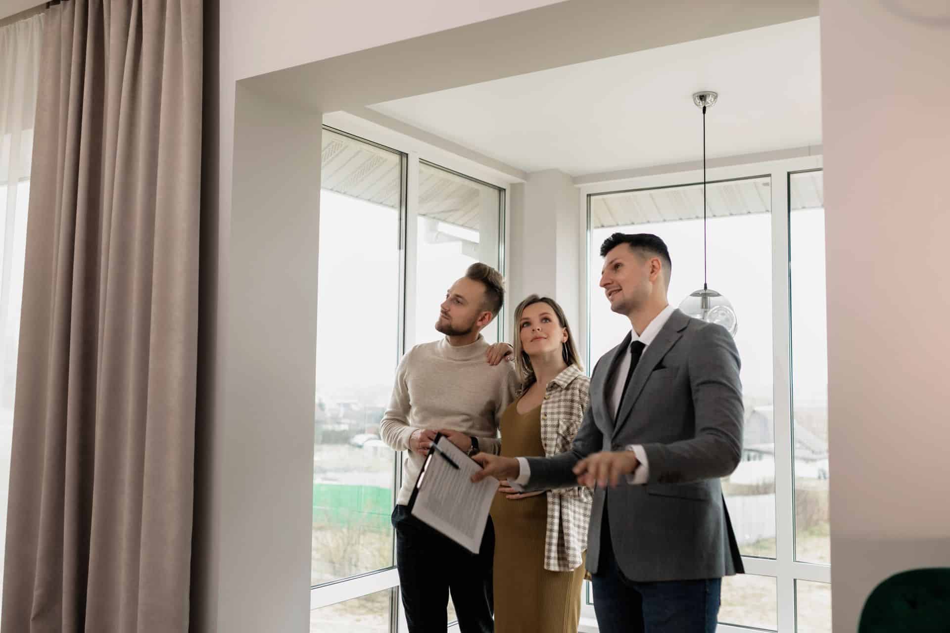 couple on a property tour