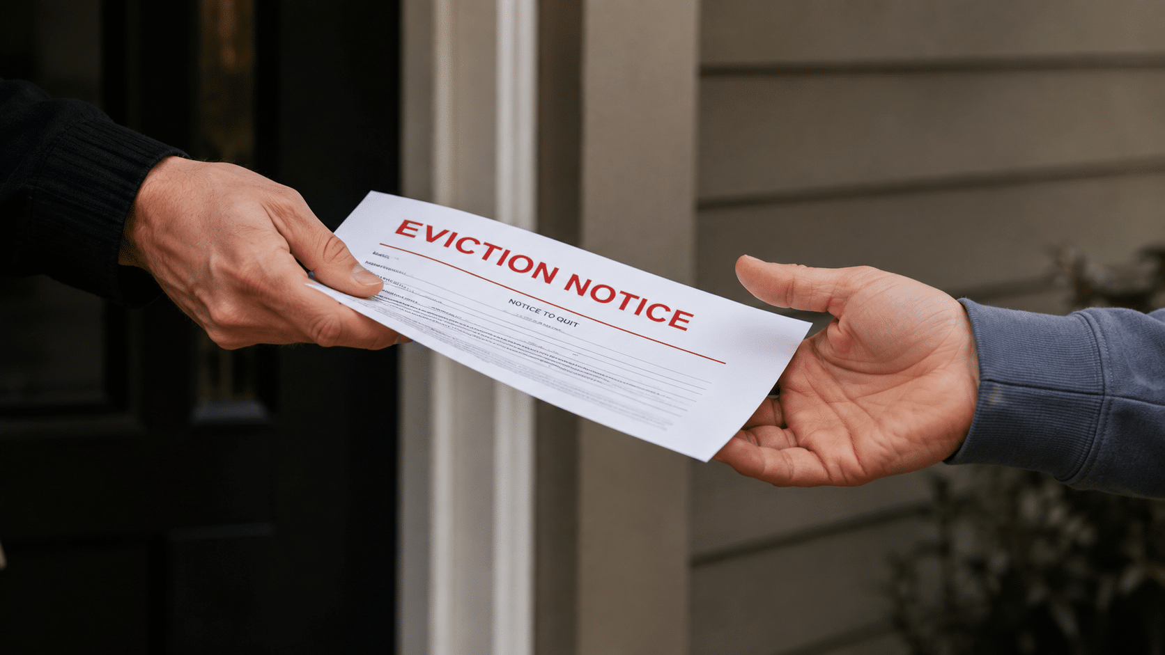 Notice of Eviction Handoff